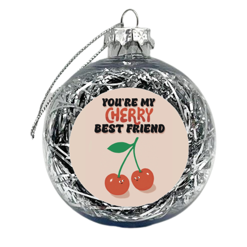Cherry Best Friend - xmas bauble by Giddy Kipper