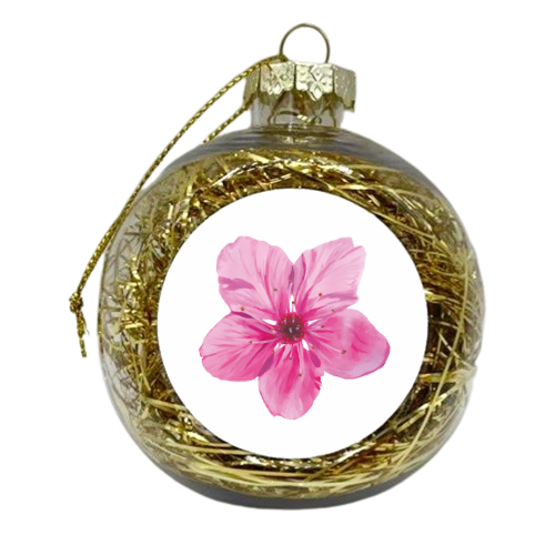 Cherry Blossom - xmas bauble by Loren Harrison
