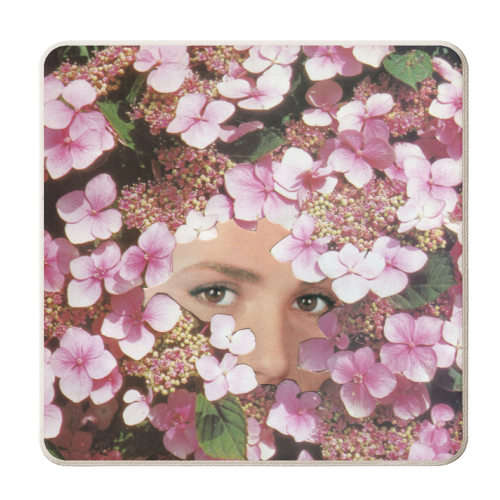 Cherry blossom - personalised beer coaster by Maya Land