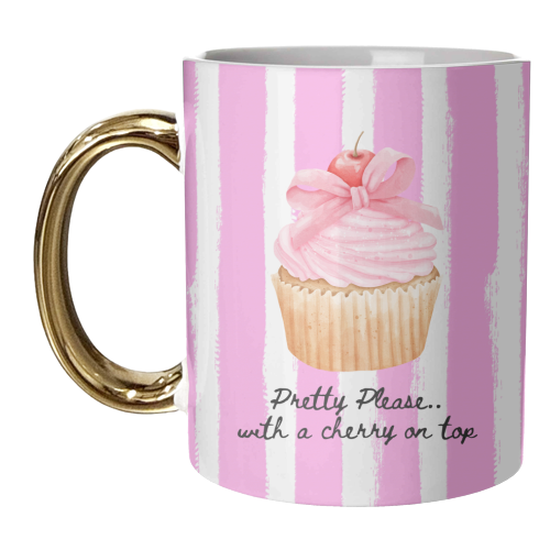 Cherry on top - unique mug by Ms Doodle