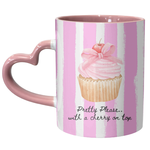 Cherry on top - unique mug by Ms Doodle