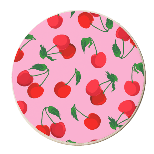 CHERRY - personalised beer coaster by PEARL & CLOVER