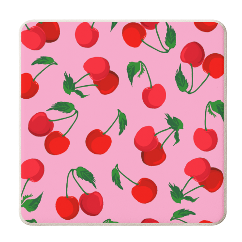 CHERRY - personalised beer coaster by PEARL & CLOVER