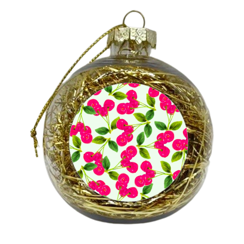 Cherry Picking - xmas bauble by Uma Prabhakar Gokhale