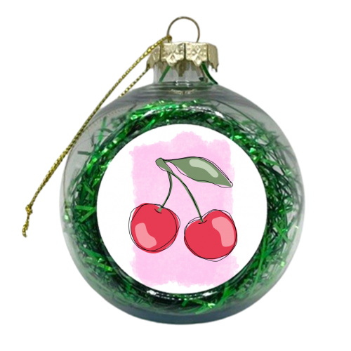 Cherry Sketch - xmas bauble by Eloise