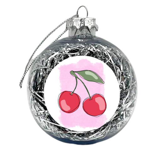 Cherry Sketch - xmas bauble by Eloise