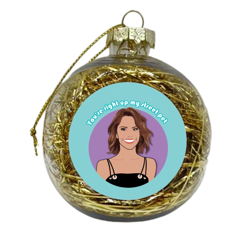 Cheryl - xmas bauble by Lizzie Barber