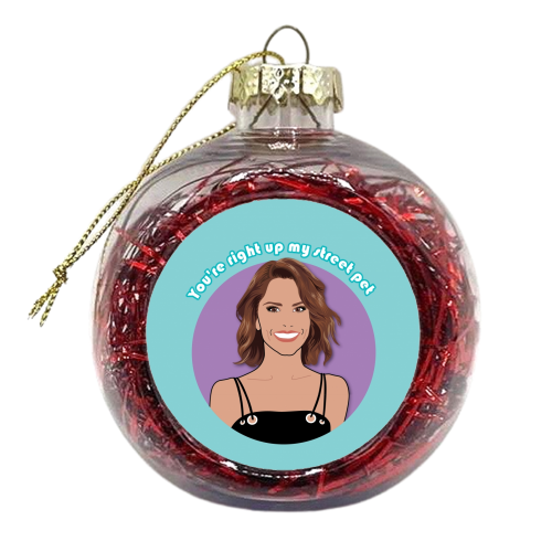 Cheryl - xmas bauble by Lizzie Barber