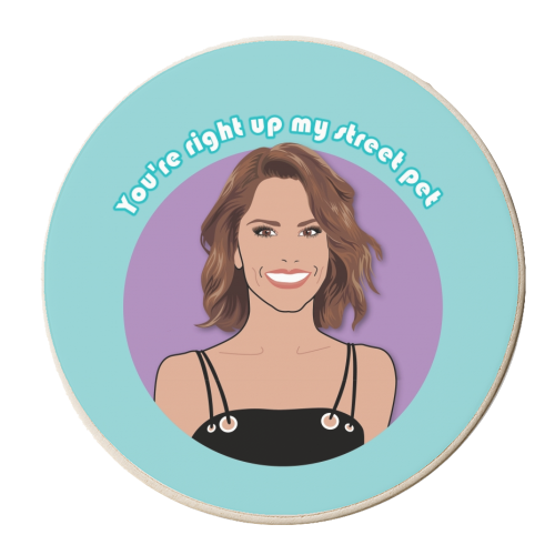 Cheryl - personalised beer coaster by Lizzie Barber