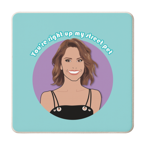 Cheryl - personalised beer coaster by Lizzie Barber
