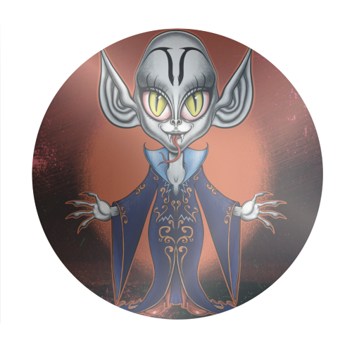 Chibi Nosferatu - Circle Sticker by ARTECCO