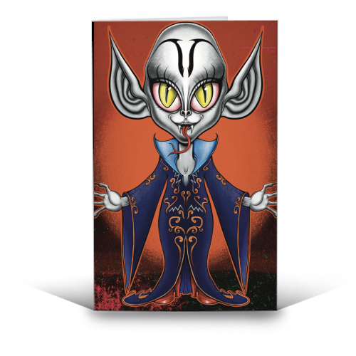 Chibi Nosferatu - funny greeting card by ARTECCO