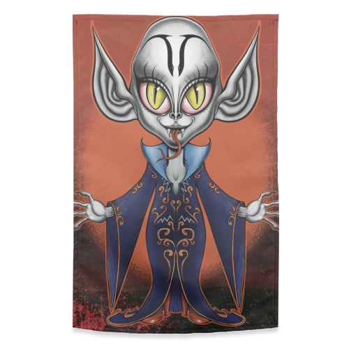 Chibi Nosferatu - funny tea towel by ARTECCO