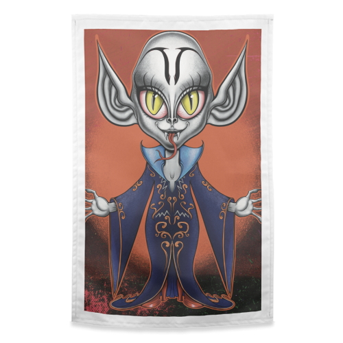 Chibi Nosferatu - funny tea towel by ARTECCO