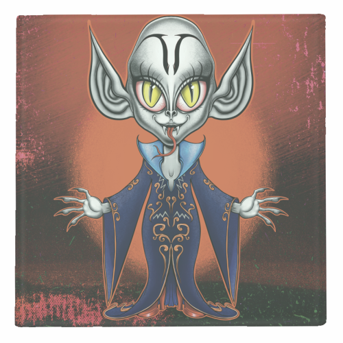 Chibi Nosferatu - personalised beer coaster by ARTECCO