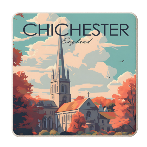 Chichester Travel - personalised beer coaster by Kun Pact