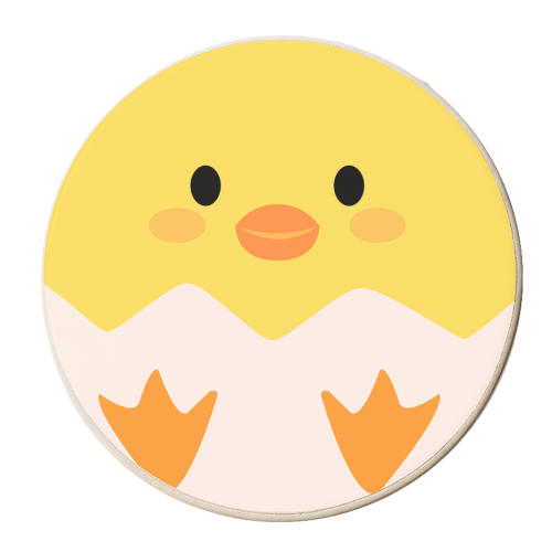 Chick - personalised beer coaster by Lilly Rose