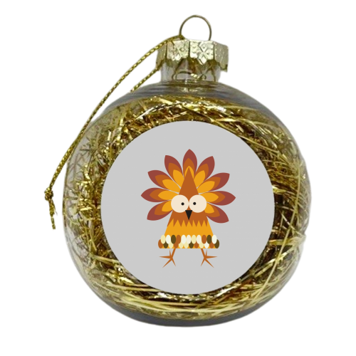 Chicken - xmas bauble by Maria Cox