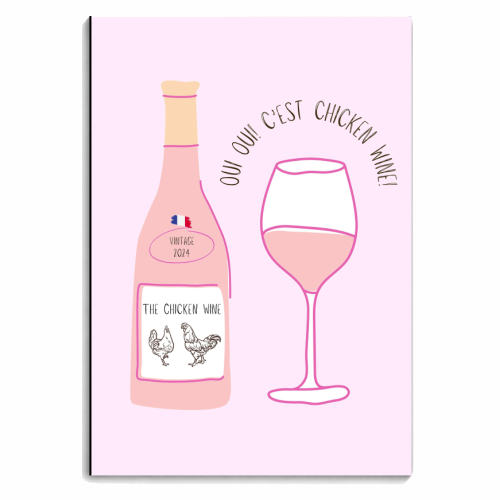 Chicken Wine - personalised A4, A5, A6 notebook by Lilly Rose