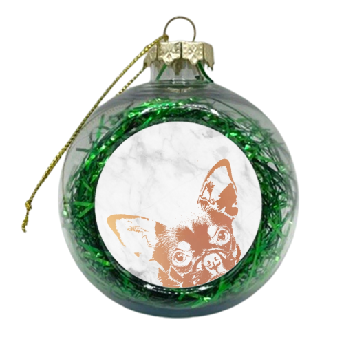 Chihuahua - xmas bauble by Wallace Elizabeth