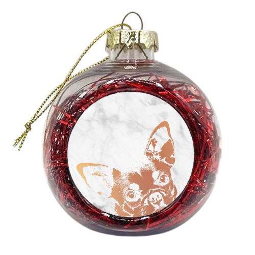 Chihuahua - xmas bauble by Wallace Elizabeth