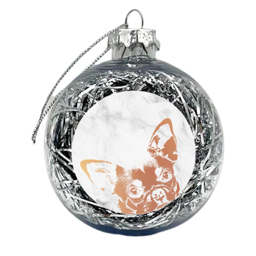 Chihuahua - xmas bauble by Wallace Elizabeth
