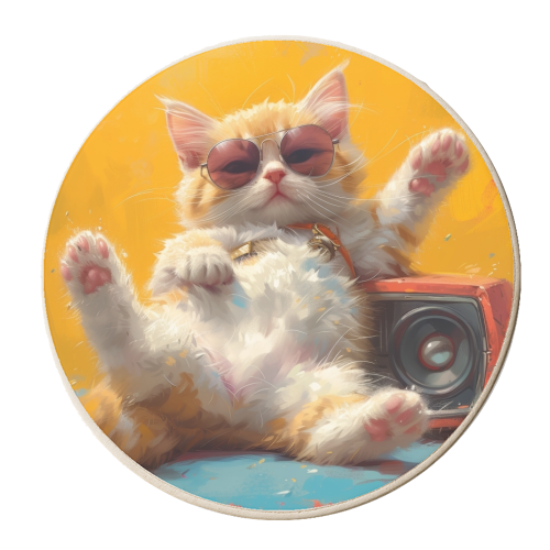 Chillin vibes - personalised beer coaster by DejaReve