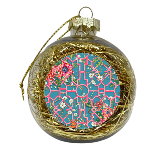 Chinoiserie Brights - xmas bauble by Draper & Harlow
