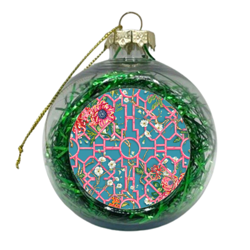 Chinoiserie Brights - xmas bauble by Draper & Harlow