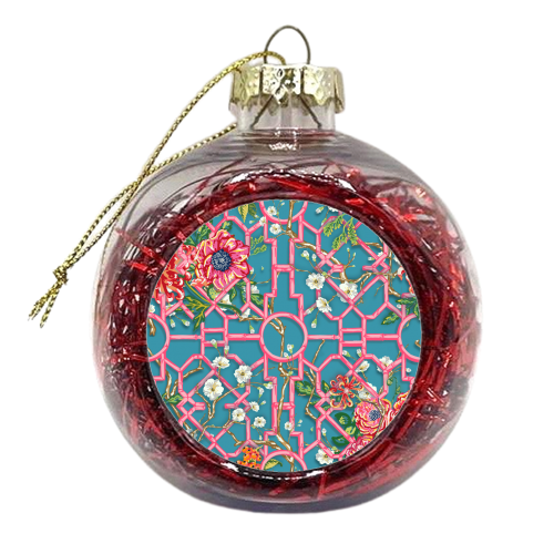 Chinoiserie Brights - xmas bauble by Draper & Harlow