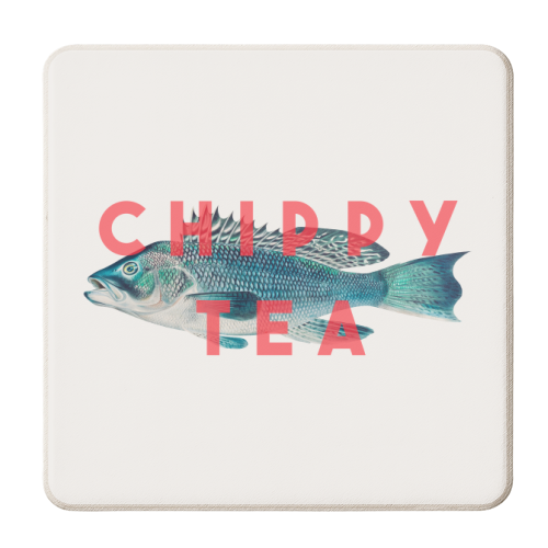 Chippy Tea - personalised beer coaster by The 13 Prints