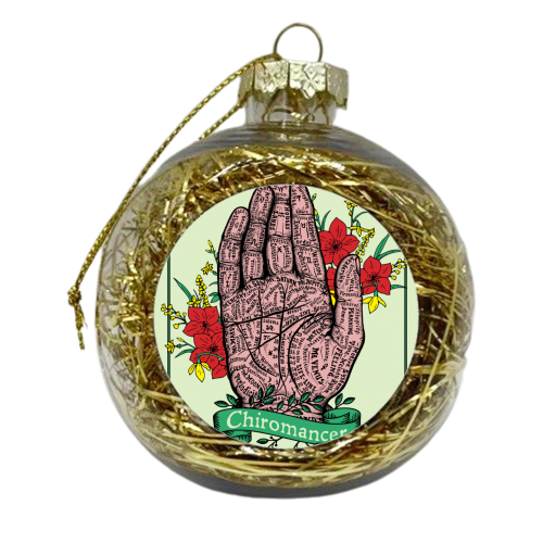 Chiromancer / Palm Reader Fortune Teller - xmas bauble by InspiredImages