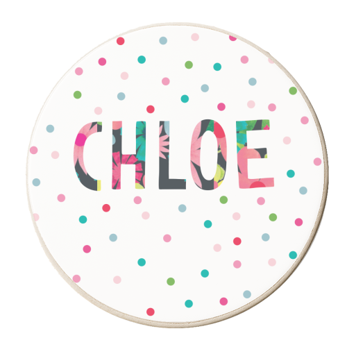 Chloe - personalised beer coaster by The Boy and the Bear