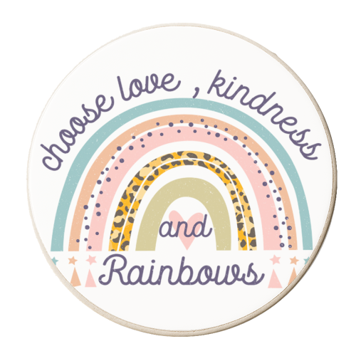 choose love and kindness - personalised beer coaster by haris kavalla
