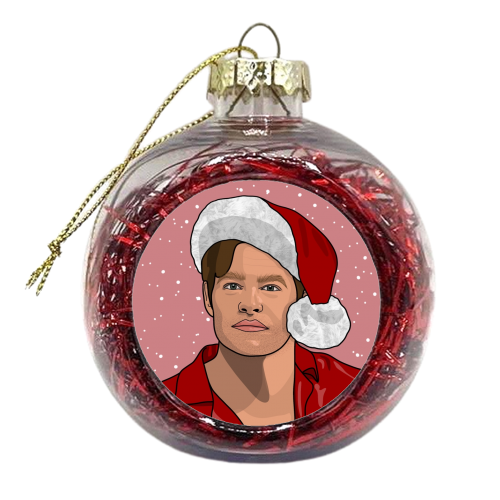 Chris pine CHRISmas print - xmas bauble by The Girl Next Draw