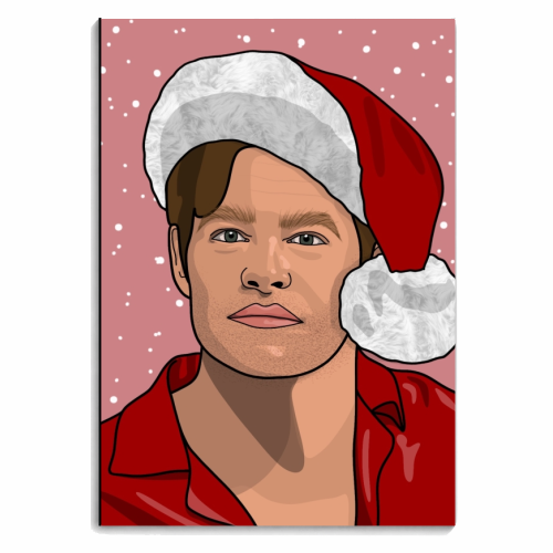 Chris pine CHRISmas print - personalised A4, A5, A6 notebook by The Girl Next Draw