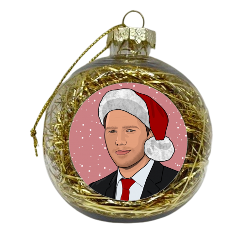 Chris Pratt star lord CHRISmas print - xmas bauble by The Girl Next Draw