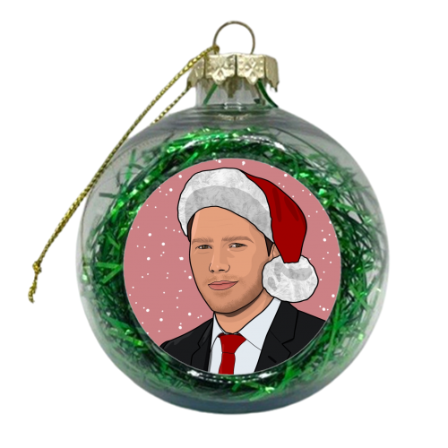 Chris Pratt star lord CHRISmas print - xmas bauble by The Girl Next Draw