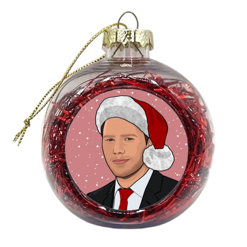 Chris Pratt star lord CHRISmas print - xmas bauble by The Girl Next Draw