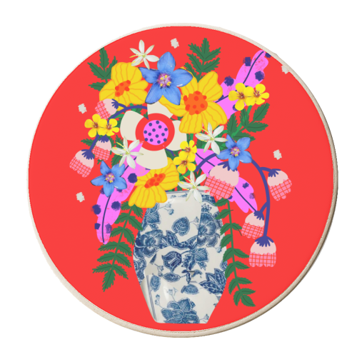 CHRISTINE - personalised beer coaster by Nichola Cowdery