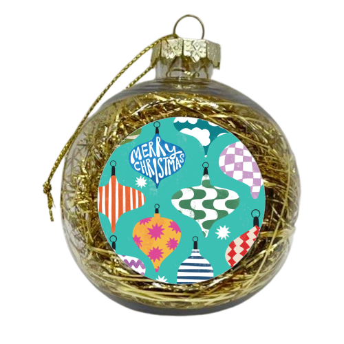 Christmas Baubles Bold Design - xmas bauble by AbiGoLucky