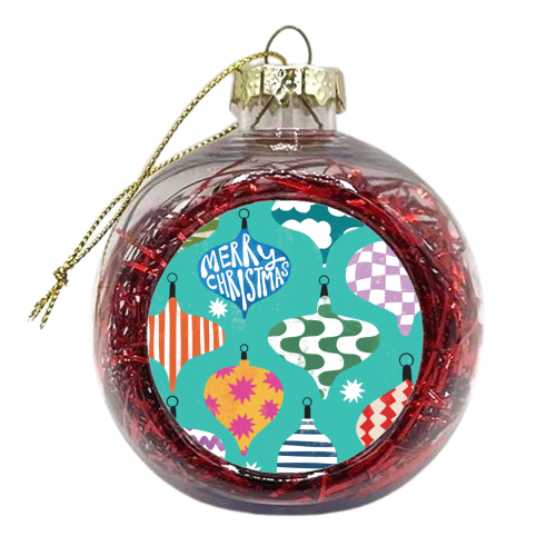 Christmas Baubles Bold Design - xmas bauble by AbiGoLucky
