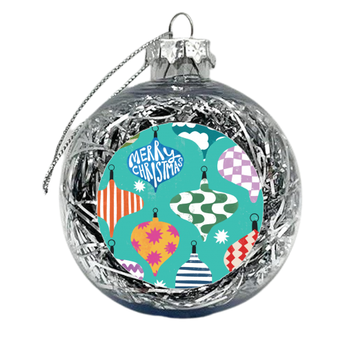 Christmas Baubles Bold Design - xmas bauble by AbiGoLucky