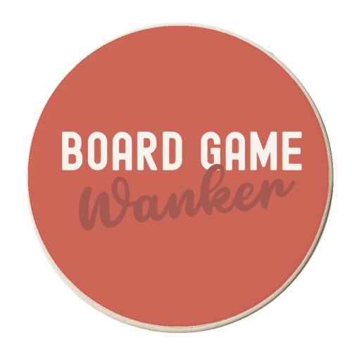 Christmas Board Game Wanker - personalised beer coaster by Giddy Kipper