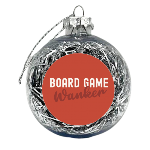 Christmas Board Game Wanker - xmas bauble by Giddy Kipper