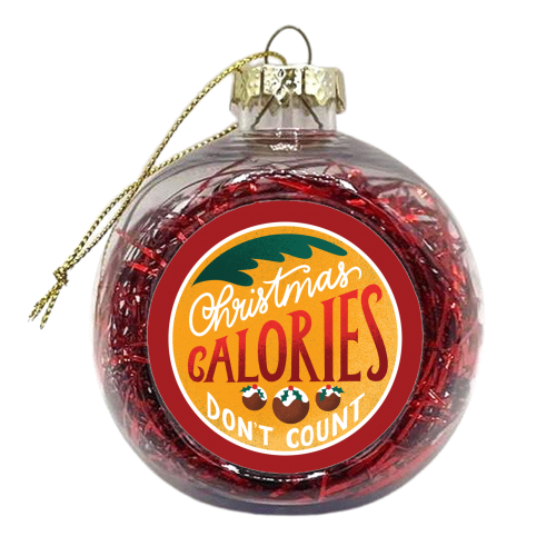 Christmas Calories Funny Xmas Festive Food Giftware - xmas bauble by AbiGoLucky