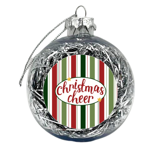 Christmas cheer pattern - xmas bauble by The Girl Next Draw