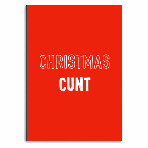 Christmas Cunt - personalised A4, A5, A6 notebook by Adam Regester