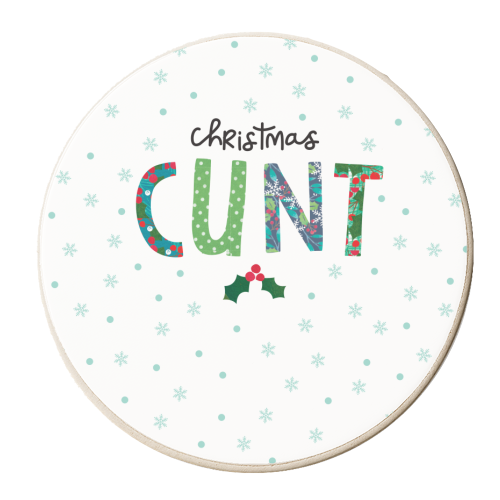 Christmas Cunt - personalised beer coaster by The Boy and the Bear