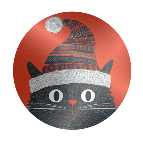 Christmas Cutie - Circle Sticker by DejaReve